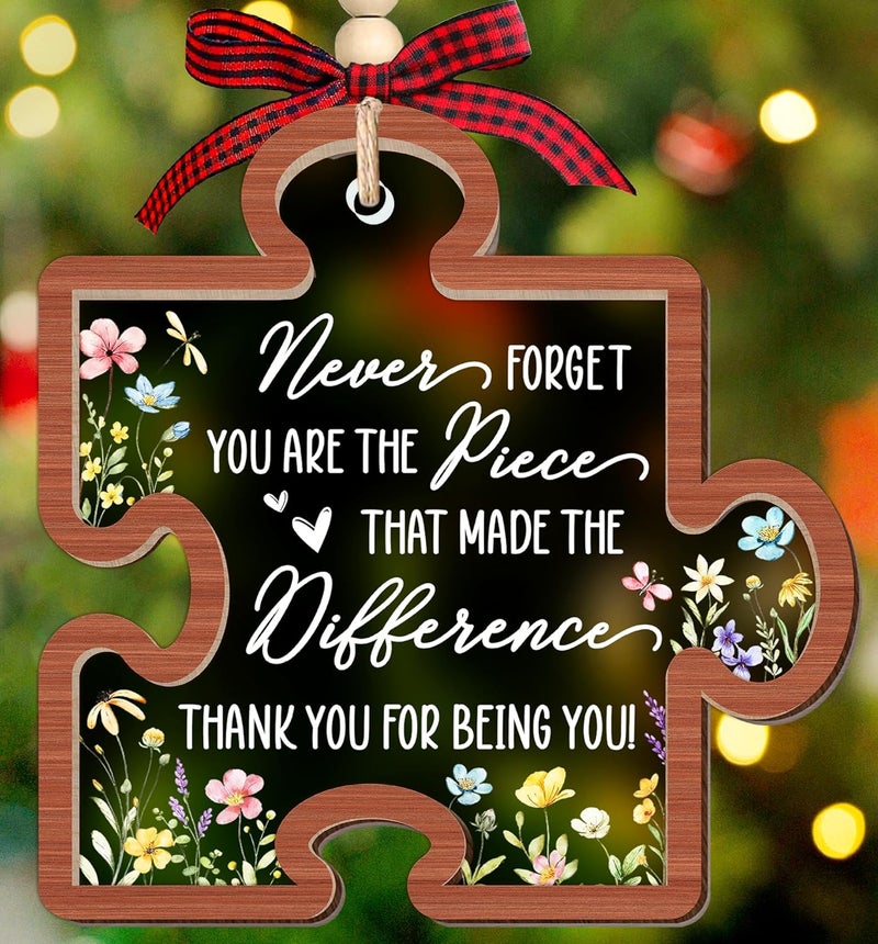 HEXMOZ Thank You Christmas Ornament 2025 - Appreciation Gifts for Women Men for Coworkers Teachers Boss Nurses Employees Friends - Office Thank You Gift Ideas Decor - Image 1
